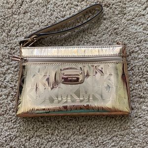 Micheal Kors Metallic Gold Wristlet